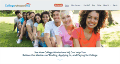 Desktop Screenshot of collegeadmissionshq.org