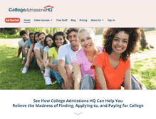 Tablet Screenshot of collegeadmissionshq.org